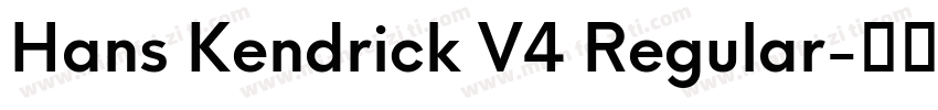 Hans Kendrick V4 Regular字体转换